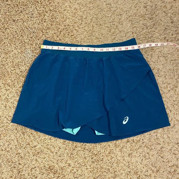 Asics Women's Tennis Skirt 2 N 1 Green - Picture 5 of 9